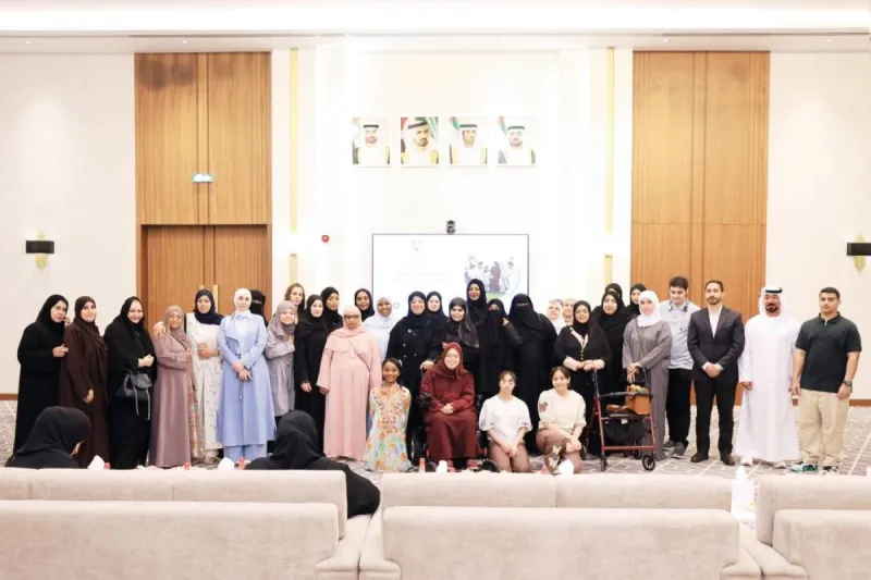 Members of the Dubai Women's Association at the launch event for the Athar and Youth Nukhbat Al Himam community councils in Dubai.