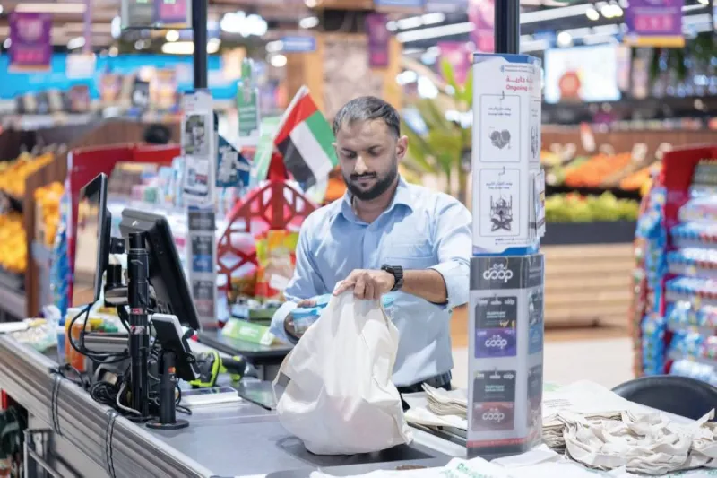 A promotional banner for Sharjah's 'Sharjah Deserves Better' campaign to reduce single-use products and promote eco-friendly alternatives.