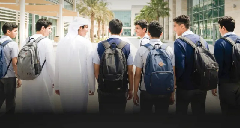 A visual from the UAE national anti-narcotics campaign promoting the 'United Front to Eradicate the Scourge' initiative targeting drug awareness among young people.