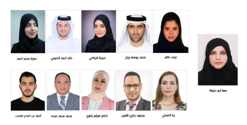 A meeting of the Emirates Writers Union board of directors at the Sharjah Book Authority headquarters.