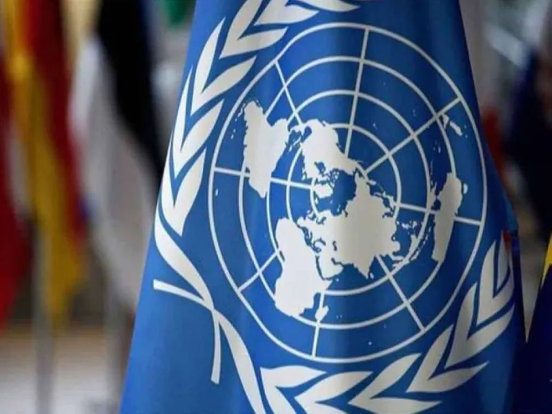 A session of the UN Security Council during a vote on a resolution concerning the Red Sea.