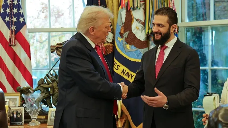 US President Donald Trump speaking during a Fox News interview.