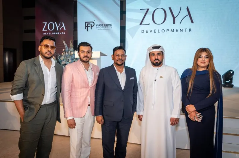 A rendering of the Ellinor residential project by Zoya Real Estate Development in Dubai South.