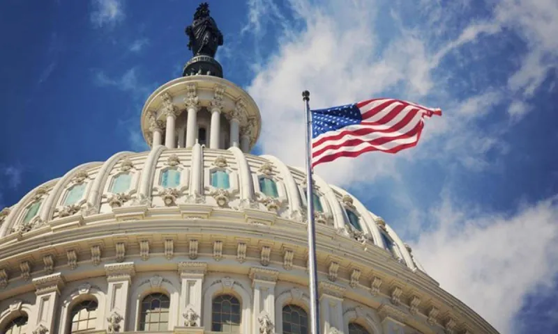 The US Senate chamber, where Democrats blocked the $1.15 trillion annual defence policy bill amid the ongoing war with Iran.