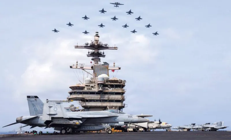 Smoke rises over Iranian coastal military installations following US Central Command airstrikes targeting missile and coastal defence sites amid the US-Iran confrontation.