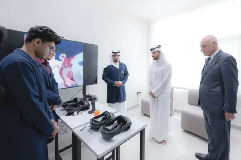 Sheikh Sultan bin Ahmed bin Sultan Al Qasimi inaugurates the Innovation Centre at the University of Sharjah, built under a strategic partnership with e& Group.