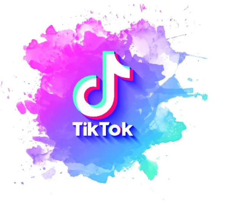 A smartphone screen displaying the TikTok app logo.