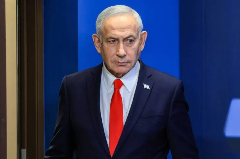 Israeli Prime Minister Benjamin Netanyahu pictured amid a discussion of his government's security arrangements.