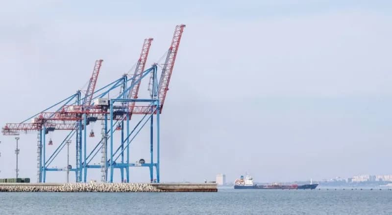 Ships navigate the Black Sea amid escalating Russian and Ukrainian drone and missile attacks on vessels and port infrastructure.
